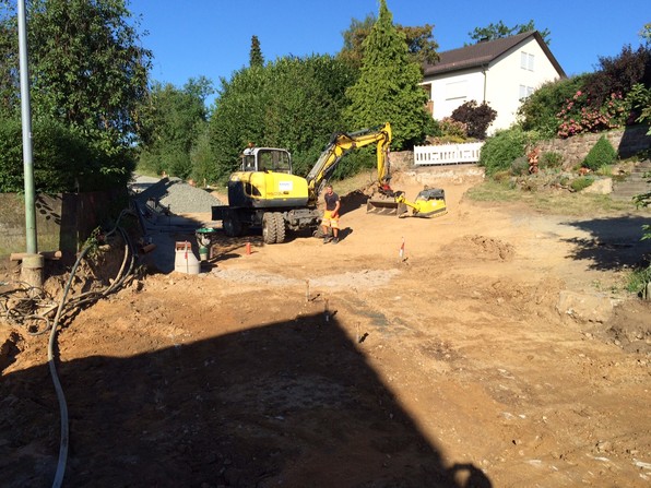 Baufortschritt in Köttlitz am 24.07.2019