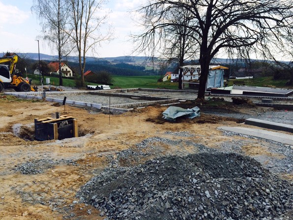 Baufortschritt in Köttlitz am 10.04.2020