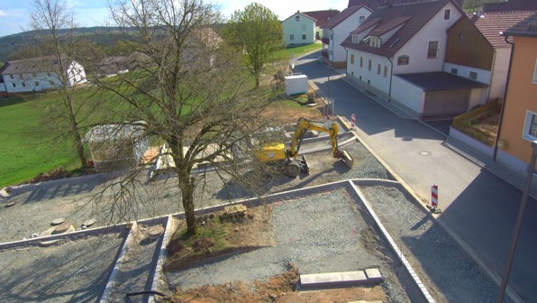 Baufortschritt in Köttlitz am 14.04.2020