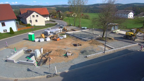 Baufortschritt in Köttlitz am 14.04.2020