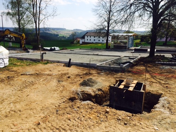 Baufortschritt in Köttlitz am 18.04.2020